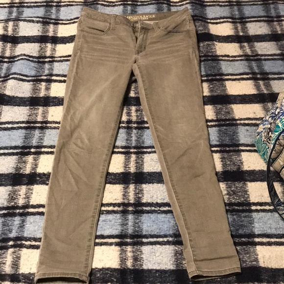 Grey American Eagle Jeggings - Picture 4 of 4